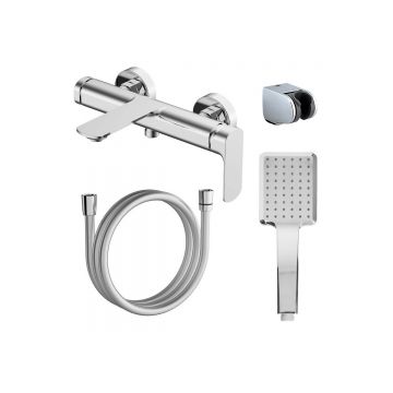Смеситель для ванны и душа с полным душевым набором Azario (Азарио) Asher AZ-VNN238311C хром