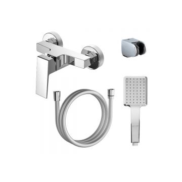 Смеситель для душа с полным душевым набором Azario (Азарио) Eddie AZ-WQY338207C хром