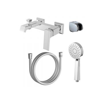 Смеситель для ванны и душа с полным душевым набором Azario (Азарио) Exquisite AZ-VSN238340C хром