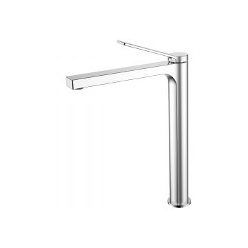 Смеситель высокий для раковины без донного клапана Azario (Азарио) Vise AZ-VQQ168R30C хром