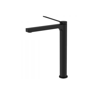 Смеситель высокий для раковины без донного клапана Azario (Азарио) Vise AZ-VQQ168R30PA черный