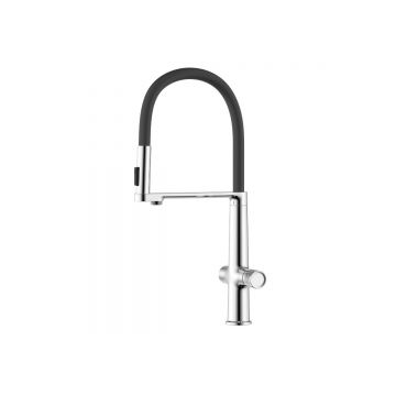 Смеситель для кухни, гибкий излив, керамический картиридж Azario (Азарио) AZ-VRG569223C хром