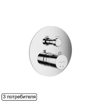 Смеситель термостатический для душа скрытого монтажа Excellent (Экселент) Pi AREX.1248CR хром