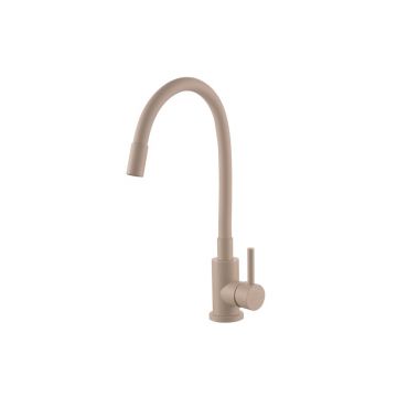 Смеситель для кухни с гибким изливом Fashun (Фашун) A54101N-15A, бежевый