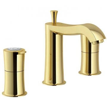 Смеситель для раковины Nobili (Нобили) Sofi на 3 отверстия, золото SI98211/1GDP