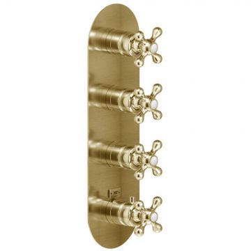 Смеситель для душа Nobili (Нобили) Grazia термостатический на 4 потребителя (внешняя часть) ,бронза GRC5104BR