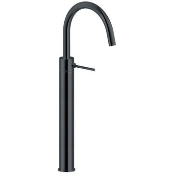 Смеситель для раковины Nobili (Нобили) Velis высокий 394, глянцевый черный VE125148/2FLP