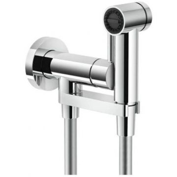 Комплект для гигиенического душа Nobili (Нобили) встроенный (Смеситель + гигиеническая лейка + шланг) хром AV00600CR
