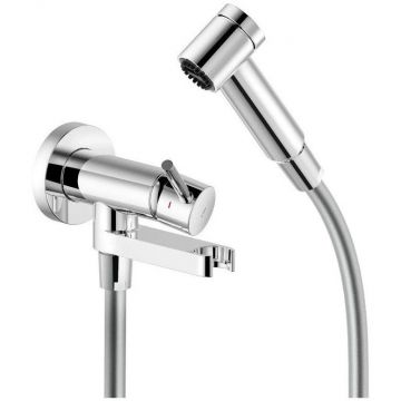 Комплект для гигиенического душа Nobili (Нобили) встроенный (Смеситель + гигиеническая лейка + шланг) хром AV00600CR