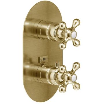 Смеситель для душа Nobili (Нобили) Grazia термастатический на 2 потребителя (внешняя часть) , бронза GRC5102BR