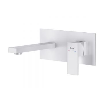 Смеситель для раковины DK (ДК) Bayern.Liszt DA1514408 встраиваемый настенный, матовый белый