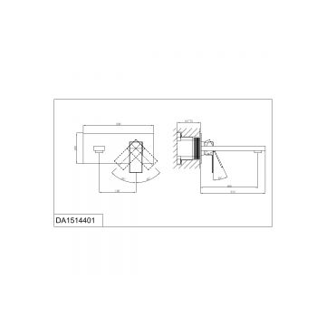 Смеситель для раковины DK (ДК) Bayern.Liszt DA1514408 встраиваемый настенный, матовый белый