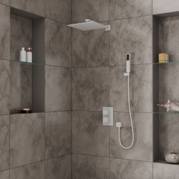 Душевая система для душа DK (ДК) Bayern.Liszt DA2515708A04 встраиваемая термостатический, матовый белый