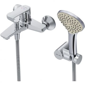 Смеситель Am.Pm (Ам.Пм) для ванны и душа с душевым набором Gem F90A15000 хром