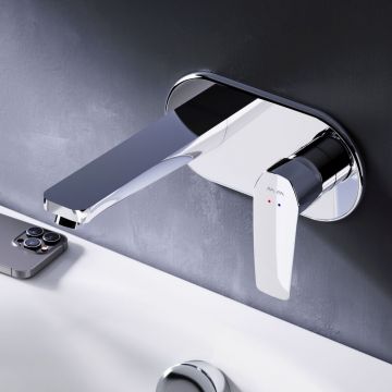 Смеситель Am.Pm (Ам.Пм) для раковины, монтируемый в стену Gem F90A72200 хром