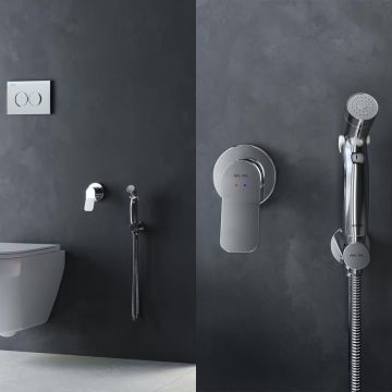 Гигиенический набор Am.Pm (Ам.Пм) X-Joy скрытый монтаж, смеситель для душа хром, F40H85A00