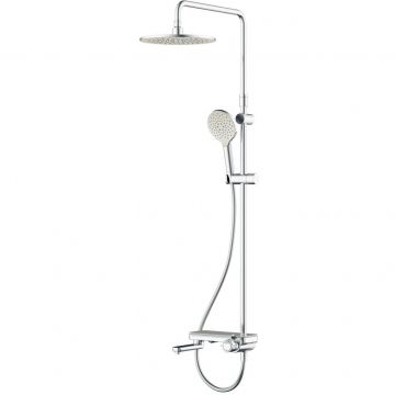 Душевая система Am.Pm (Ам.Пм) Like смеситель-полка, штанга 1030-1460 мм, верхний душ 220 мм, хром, F0780700