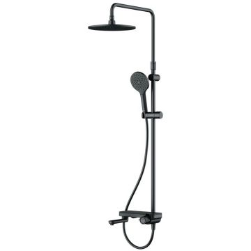 Душевая система Am.Pm (Ам.Пм) Like полка для ванны и душа штанга 1030-1460 мм, верхний душ 220 мм, F0780722