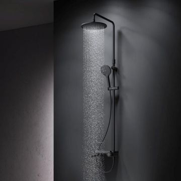 Душевая система Am.Pm (Ам.Пм) Like полка для ванны и душа штанга 1030-1460 мм, верхний душ 220 мм, F0780722