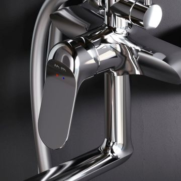 Душевая система Am.Pm (Ам.Пм) Sunny набор: смеситель для ванны и душа верхний душ d220 мм, ручной душ 110 мм, хром, F0785C900