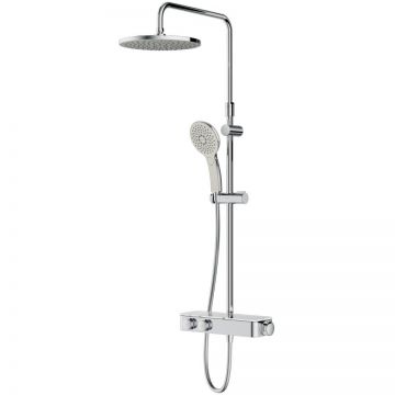 Душевая система Am.Pm (Ам.Пм) Inspire V2.0, смеситель с термостатом, верхний душ d 250 мм, хром, F0750A400
