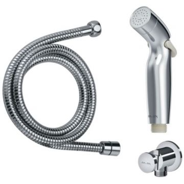 Гигиенический набор Am.Pm (Ам.Пм) шланговое подсоединение с держателем, гигиенический душ, душевой шланг, хром, F0202100