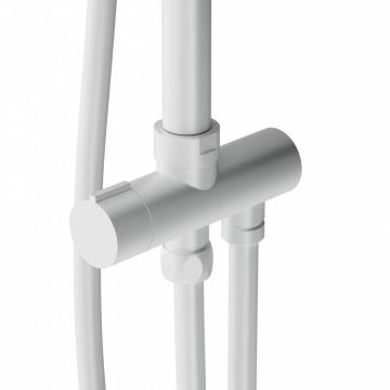 Набор для ванной Am.Pm (Ам.Пм) X-Joy пластик, верхний душ 220 мм, ручной душ 110 мм, белый, F43885A14