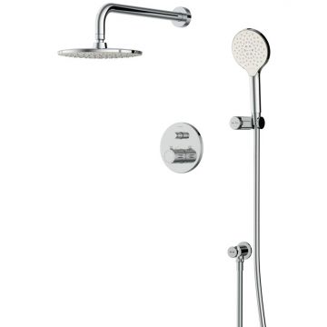 Набор смесителей для душа Am.Pm (Ам.Пм) X-Joy (смеситель для ванны и душа, верхний душ, ручной душ) хром FT85A1RH10