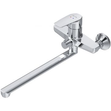 Смеситель для ванны и душа Am.Pm (Ам.Пм) Gem излив 320 мм, хром, F90A90000