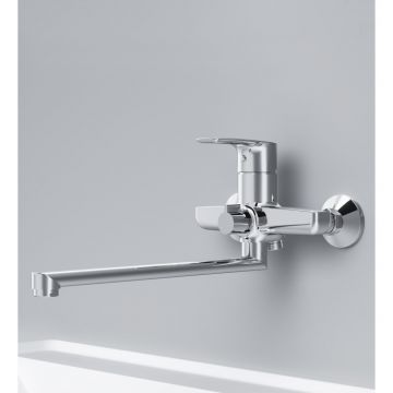 Смеситель для ванны и душа Am.Pm (Ам.Пм) Gem излив 320 мм, хром, F90A90000