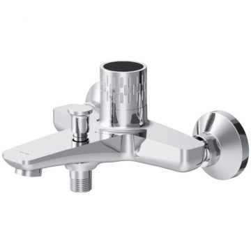 Смеситель для ванны и душа Am.Pm (Ам.Пм) Gem хром, индикация температуры. F90A10400