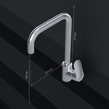 Смеситель для кухни Am.Pm (Ам.Пм) Like G-образный излив, хром, F8006000