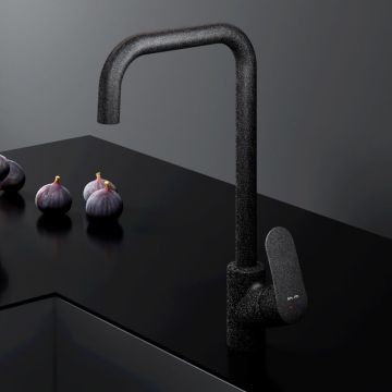 Смеситель для кухни Am.Pm (Ам.Пм) Like G-образный излив, черный, F8006022