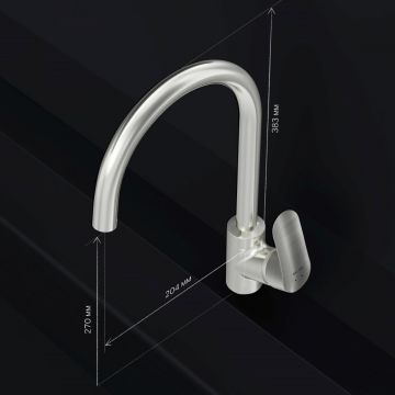 Смеситель для кухни Am.Pm (Ам.Пм) Like сатин, канал для питьевой воды, F8007711