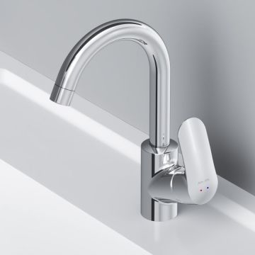 Смеситель для умывальника Am.Pm (Ам.Пм) Like хром, поворотный излив, 1 шт, F8002700