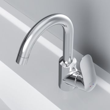 Смеситель для умывальника Am.Pm (Ам.Пм) Like хром, поворотный излив, 1 шт, F8002700