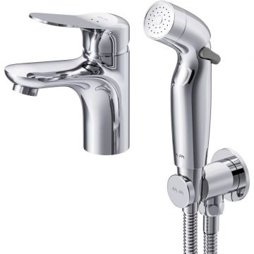 Смеситель для умывальника Am.Pm (Ам.Пм) Sunny хром, гигиенический душ, F85C03000