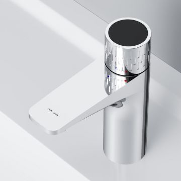 Смеситель для умывальника Am.Pm (Ам.Пм) Gem хром, индикация температуры, F90A02400