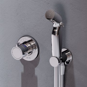 Гигиенический набор Am.Pm (Ам.Пм) X-Joy с встроенным смесителем, хром, F0H85A400