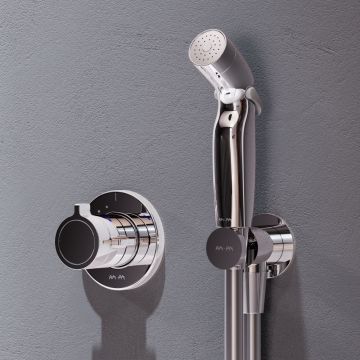 Гигиенический набор Am.Pm (Ам.Пм) X-Joy с встроенным смесителем, хром, F0H85A400