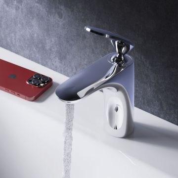 Смеситель Am.Pm (Ам.Пм) для раковины с донным клапаном Sensation F3082164 хром