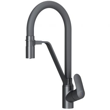 Смеситель Am.Pm (Ам.Пм) для кухни с каналом для питьевой воды и гибким изливом Like F8007822 черный