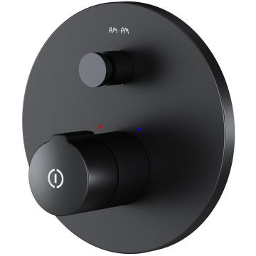 Смеситель Am.Pm (Ам.Пм) для ванны и душа, монтируемый в стену X-Joy F85A45722 черный