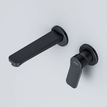 Смеситель Am.Pm (Ам.Пм) для раковины, монтируемый в стену X-Joy F85A72622 черный