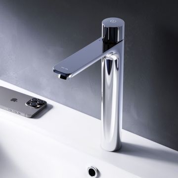 Смеситель Am.Pm (Ам.Пм) для раковины, высокий, нажимной TouchReel X-Joy F85A92500 хром