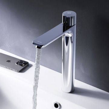 Смеситель Am.Pm (Ам.Пм) для раковины, высокий, нажимной TouchReel X-Joy F85A92500 хром