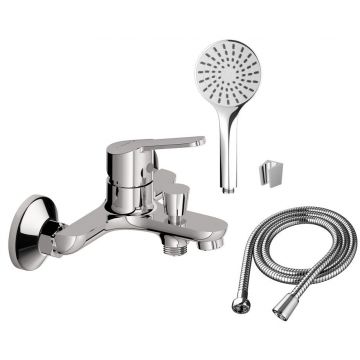 Смеситель Dorff (Дорфф) для ванны и душа с душевым набором Norma D1010008 хром