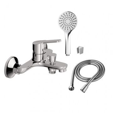 Смеситель Dorff (Дорфф) для ванны и душа с душевым набором Norma D1010008 хром