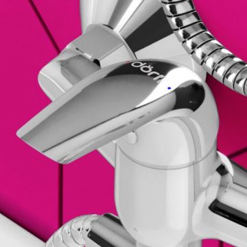 Смеситель Dorff (Дорфф) для ванны и душа с длинным изливом Stark D1109500 хром