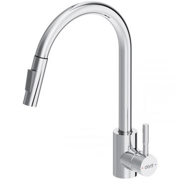 Смеситель Dorff (Дорфф) для кухни с вытяжным изливом Logic D3007500 хром